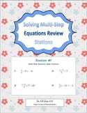 Multi-Step Equations Review Stations