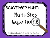 Multi-Step Equations Scavenger Hunt