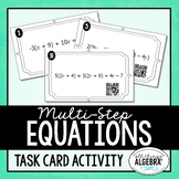 Multi-Step Equations | Task Cards