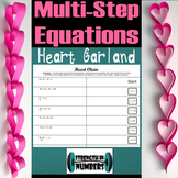 Multi-Step Equations Valentine's Day Self Checking Heart G