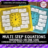 Multi Step Equations with Variables on One Side Partner Sc