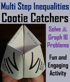 Solving Multi Step Inequalities Activity (Algebra Cootie C