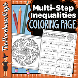 Multi-Step Inequalities Color By Number | Math Color By Number