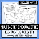Multi-Step Inequalities Notes and Partner Activity
