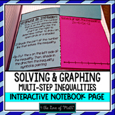 Multi-Step Inequalities: Solving and Graphing Guided Note 