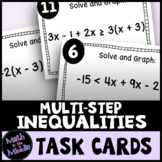 Multi-Step Inequalities Task Cards Activity