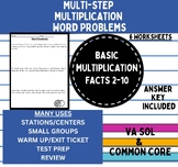 Multi-Step Multiplication Word Problems - VA SOL & COMMON CORE