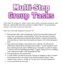 Multi-Step Problem Solving - Group Tasks for TEKS 7.3B