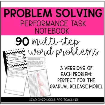 Preview of Multi-Step Problem Solving Performance Task {Notebook}