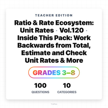 Preview of Multi Step Unit Rate Problems Unit Rate Multi Step Real Life - Applied Math Prac