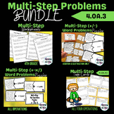 Multi-Step Word Problem BUNDLE | 4th Grade Operations