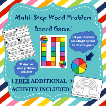 Preview of Multi-Step Word Problem Game (TEKS 2.4C, 2.4D)