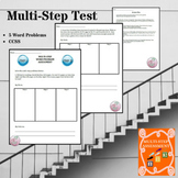 Multi-Step Word Problem Math Assessment-CCSS