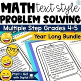 Multiple Step Word Problems Mix Operations Worksheet Math 