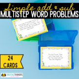 Multi Step Word Problem Scoot- Simple Addition and Subtraction