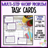 Multi-Step Word Problems Task Cards
