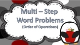 Multi-Step Word Problem Task Cards ((Order of Operation))
