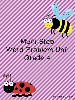 Preview of Multi-Step Word Problem Unit - Grade 4