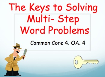 Preview of Multi-Step Word Problems Powerpoint