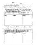 Multi-Step Word Problems (2 step) with answer key