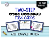 Two Step Addition and Subtraction Word Problems with 2 digit Numbers