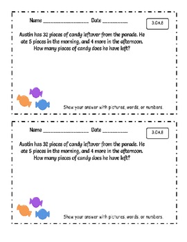 Multi-Step Word Problems 3.OA.8 by Catdogteaches | TpT