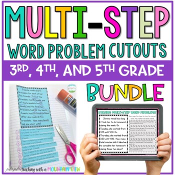 Preview of Multi Step Word Problems | 3rd 4th and 5th grades