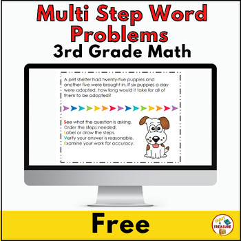 Preview of Multi Step Word Problems 3rd Grade Math FREE