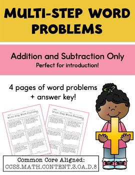 Preview of Multi-Step Word Problems: Addition & Subtraction Only