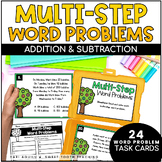 Multi-Step Word Problem Task Cards: Addition and Subtracti