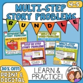 Multi-Step Word Problems BUNDLE Representing Story Problem