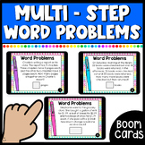 Multi-Step Word Problems Boom Cards | 4th- 5th grade (set 2)