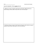 Multi-Step Word Problems (Division....Writing Equations, C