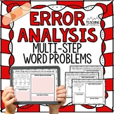 Multi-Step Word Problems Error Analysis
