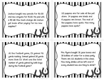 Multi-Step Word Problem Task Cards Free By The Brighter Rewriter