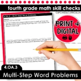 Multi-Step Word Problems | Fourth Grade Math 4.OA.3