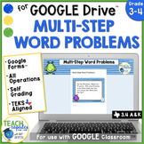 Multi-Step Word Problems GOOGLE Forms™ Activity