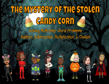 Preview of Multi-Step Word Problems- Halloween Mystery in Google Slides