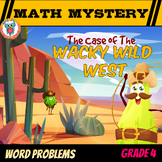 Multi-Step Word Problems Math Mystery Activity 4th Grade -