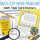 Multi Step Word Problems Math Task Card Mystery All Operat