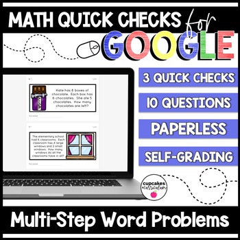 Multi-Step Word Problems Paperless Google Quick Checks | 3 ...