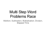 Multi Step Word Problems Race