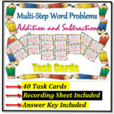 Multi Step Word Problems TASK CARD BUNDLE