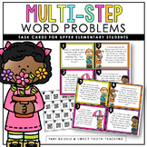 Multi-Step Word Problems Task Cards | 3rd Grade Math | 2-Step Problem Solving