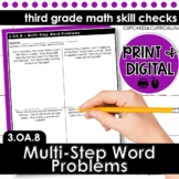 Multi-Step Word Problems | Third Grade Math 3.OA.8