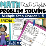 Spring Math Worksheets Centers Packet Multi Step Word Problems