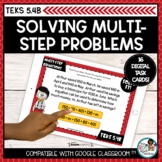 Multi Step Word Problems and Equations | Boom Cards Distan