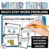 Multi-Step Word Problems for Third Grade Winter Themed Wor