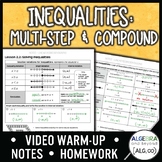 Multi-Step and Compound Inequalities Lesson | Warm-Up | Gu