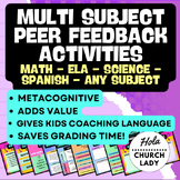 Multi-Subject Structured Peer Feedback Peer Review (39 Slides)